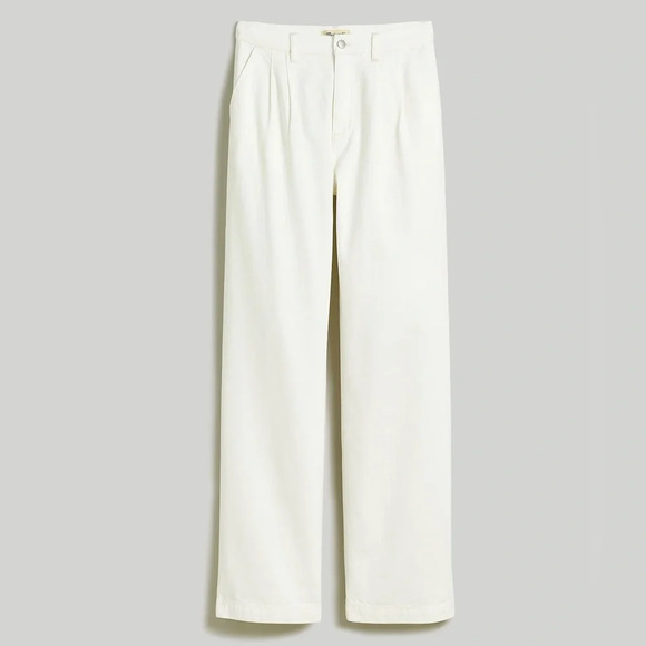 Madewell White The Harlow Wide Leg Denim Jeans Size 33 - Picture 7 of 7